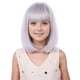 thumbnail image 1 of Peluca PATTNIUM Grey Bob para niñas y niños, pantalones cortos Bob Grey con flequillo, 1 of 7
