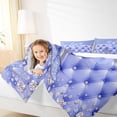 thumbnail image 4 of Feelyou Princess High Heel Bedding Comforter Set, Cartoon Ribbon Bowknot Twin Comforter Sets, Sequin Print Diamond Bedding Set, Ultra Soft Home Decor, 2-Piece, 4 of 8