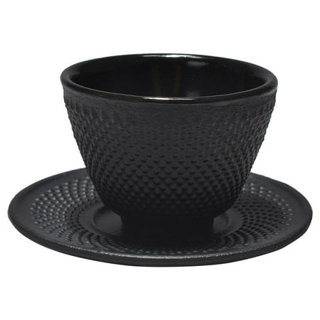 

1 Set Iron Tea Cup Sauce Set Household Tea Cup Home Tea Cup Cast Iron Tea Cup Iron Teaware