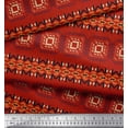 thumbnail image 2 of Soimoi Silk Fabric Geometric African Decor Fabric Printed Yard 42 Inch Wide, 2 of 3