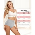 thumbnail image 6 of Women's Cotton Underwear High Waisted 4 Pack, Breathable Panties for Ladies, Soft Full Coverage Multipacks Briefs, 6 of 6