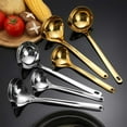 thumbnail image 2 of 304 Stainless Steel Oil Separator Spoon - Fat Skimmer Ladle for Soup & Gravy (3 Sizes: 9.25"/11.4"/12") Hot Pot Grease Strainer for Home & Commercial Kitchen, 2 of 6