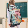 thumbnail image 7 of Backpack 12.9 *5.1 * 17.7 Inches Outing Backpack, Shopping Backpack, Travel Backpack Little Dog by The Seaside, 7 of 7