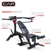 CAP Full-Body Plate Loaded Adjustable Flat, Incline, Squat Leverage Gym Machine
