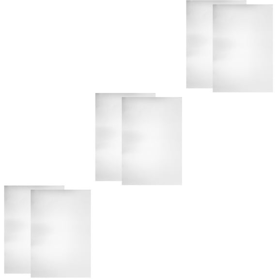 HOMEMAXS 6 pcs  Metal Aluminum Sheet Industry Crafting Aluminum Plates Blank Aluminum Sheet(A4)