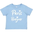 thumbnail image 3 of Inktastic Paris Bonjour with Hearts in White Text Boys or Girls Baby T-Shirt, 3 of 5