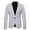 White, variant on Mens Coat 2023 New Polka Dot Leopard Print Casual British Fashion Slim Fit Suit Men'S Jacket