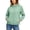 Mint Green, variant on Ke1Clo Women's Summer Sun Protection Jacket Lightweight Packable Hooded Zip Up Solid Color Casual Loose Fit Long Sleeve Travel Outerwear