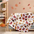 thumbnail image 2 of Fall Autumn Harvest Festival Gifts Gift Present Presents Soft Throw Blanket 50x60in Leaves Pumpkin for from Women Woman Man Men Party Birthday Friends Family, 2 of 6