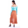 thumbnail image 2 of Scully Women's Embroidered High-Low Midi Skirt Copper Medium, 2 of 2