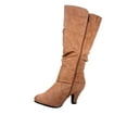 thumbnail image 3 of Bag-1 Women's Round Toe Low Heel Zipper Mid-Calf Causal Dress Boots Shoes, 3 of 3