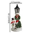 thumbnail image 3 of Zawou Christmas SnowMan Lantern Ornament, Handcrafted Snowman Light Decoration for Indoor Holiday Display, Tabletop, Party, and Tree Décor, 3 of 3
