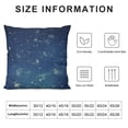 thumbnail image 5 of ARISTURING  Star Map Throw Pillow Cover City Light Constellation in Night Sky Decorative Pillow Case Standard Square Cushion Cover for Sofa Bedroom Men Women, 5 of 5
