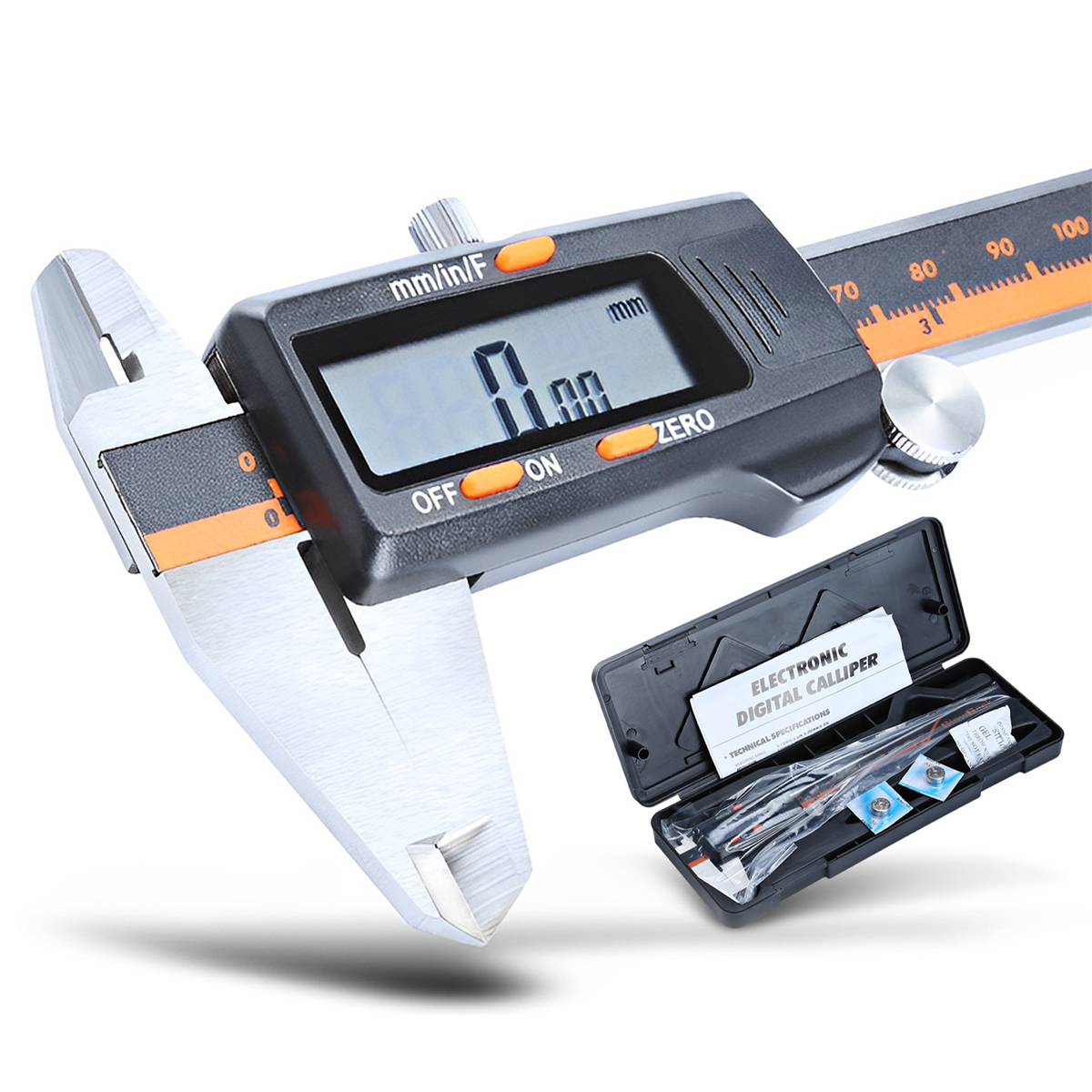 Threns Digital Caliper 6 Inch Stainless Steel Vernier Caliper with