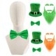 thumbnail image 2 of StPatrick Day Green Tall Hat Bowtie Beard Costume Set Irish National Day Celebration Props Set Carnivals Party Decoration Set 6, 2 of 4