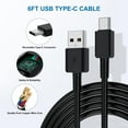 thumbnail image 2 of 2-Pack Type C Fast Charger, Compatible with Samsung Charger Android Phone USB-C Charging Cable 6ft Compatible for Galaxy S23/S22/S21/S20/S10e/S9/S8/Note20/Note10/Note9/Z Fold 3/4/5, 2 of 7