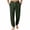 Dark Green, variant on Cuffed Lounge Joggers for Mens Relaxed Fit Sleepwear Pants with Elastic Waist and Pockets Casual Homewear Bottoms Watermelon Red 3XL
