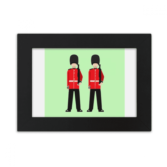 Atkins Rdcoats Bearskin Guard Cadre Photo de Bureau Ornements Peinture d'Art
