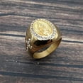 thumbnail image 4 of Lovelords New Men Ring Cross White Cubic Zirconia Ring 14K Yellow Gold Band Male Jewelry Vintage Accessories Finger Rings, 4 of 7