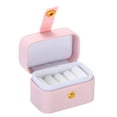 thumbnail image 1 of Unique Bargains Velvet Ring Box, 4 Slots Travel Ring Box Jewelry Holder Portable Mini Jewelry Case for Rings, Pink, 1 of 6