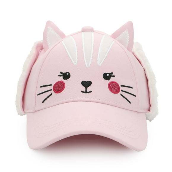Flapjacks 3D Caps with Earflaps Cat Lrg 4-6Y