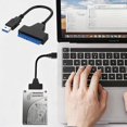 thumbnail image 5 of 2 Pcs USB 3.0 to SATA Cable Adapter, Recovery High-speed Data Transfer for 2.5 inch SSD/HDD, Portable Double Head Type-C/USB 3.0 for 2.5 inch, 3.5 inch External Solid Drives, 5 of 5