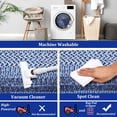 thumbnail image 4 of Printed Rug with Braided Pattern on it, Washable Rugs 2x6 Hallway Runner Non Slip Kitchen Rugs Soft Non Shedding Low Pile Entryway Rug Stain Resistant Carpet for Bath Laundry Room, 4 of 8