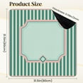 thumbnail image 2 of Mahjong Mat 31.5" x 31.5" Soft Pink Green Stripes Geometric Border Anti-Slip and Noise Reduction Symmetry Design Mahjong Tiles Table Cover for Dominoes Poker Card Board and Tile Games, 2 of 8