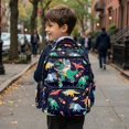 thumbnail image 5 of Garronmavis Space Dinosaur Girls Backpack Multi-Pocket School Bag Large Capacity Book Bag 17-inch for 6-10Y Primary School Students Travel and Daily Use, 5 of 7