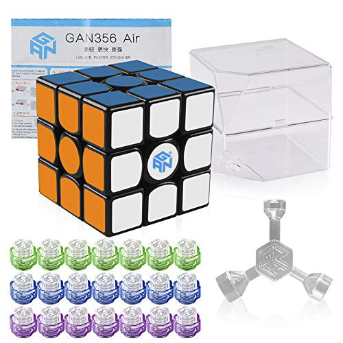 Coogam Gan 356 Air Master Speed Cube 3x3 Black Gans 356 Puzzle with... 