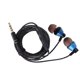 thumbnail image 2 of Auricular Con Cable, Micrófono Incorporado Auriculares Con Cable De Calidad De Sonido Puro Para Teléfono Inteligente Para PC Ccdes Cable trenzado azul negro de 3,5 mm, 2 of 8
