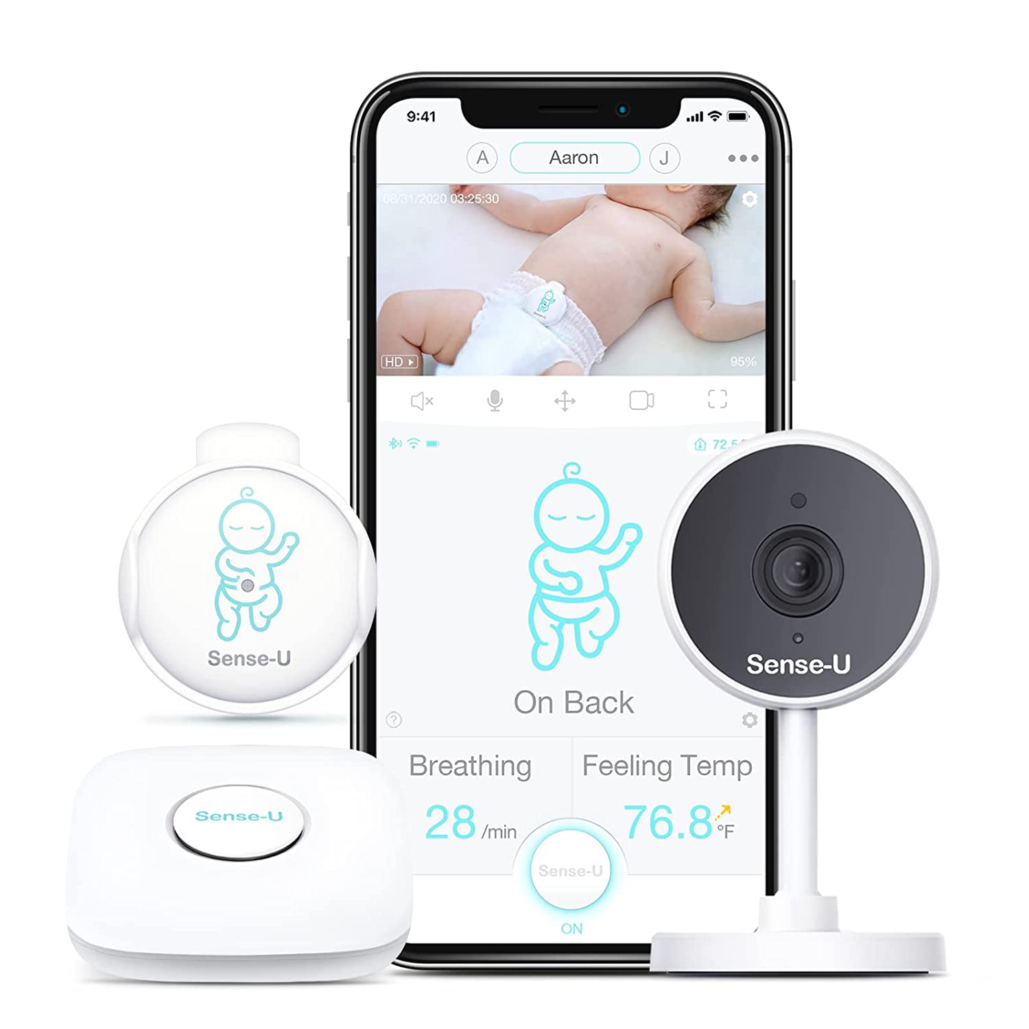 Safety 1st HD Wi-Fi Baby Monitor Camera with Sound and Movement Detecting Audio 