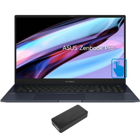 ASUS Zenbook Pro 17 Gaming/Business Laptop (AMD Ryzen 7 6800H 8-Core, 17.3in 165 Hz Touch Quad HD (2560x1440), NVIDIA GeForce RTX 3050, Win 10 Pro) with DV4K Dock
