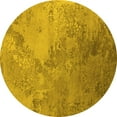 thumbnail image 1 of Ahgly Company Indoor Round Oriental Yellow Industrial Area Rugs, 8' Round, 1 of 4