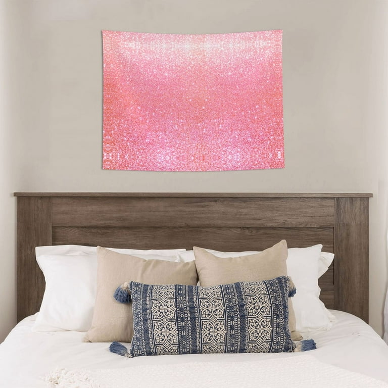 Sparkly Pink Glitter Tapestry for Bedroom Wall Tapestry 29x37 Inches Tapestry Wall Hanging Tapestry for Bedroom Wall Room Decor Aesthetic Tapestries for Living Room Dorm Walmart