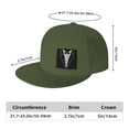 thumbnail image 3 of Tuxedo Flat Bill Hats for Men Snapback Skull Skateboard Hats Baseball Cap, 3 of 7
