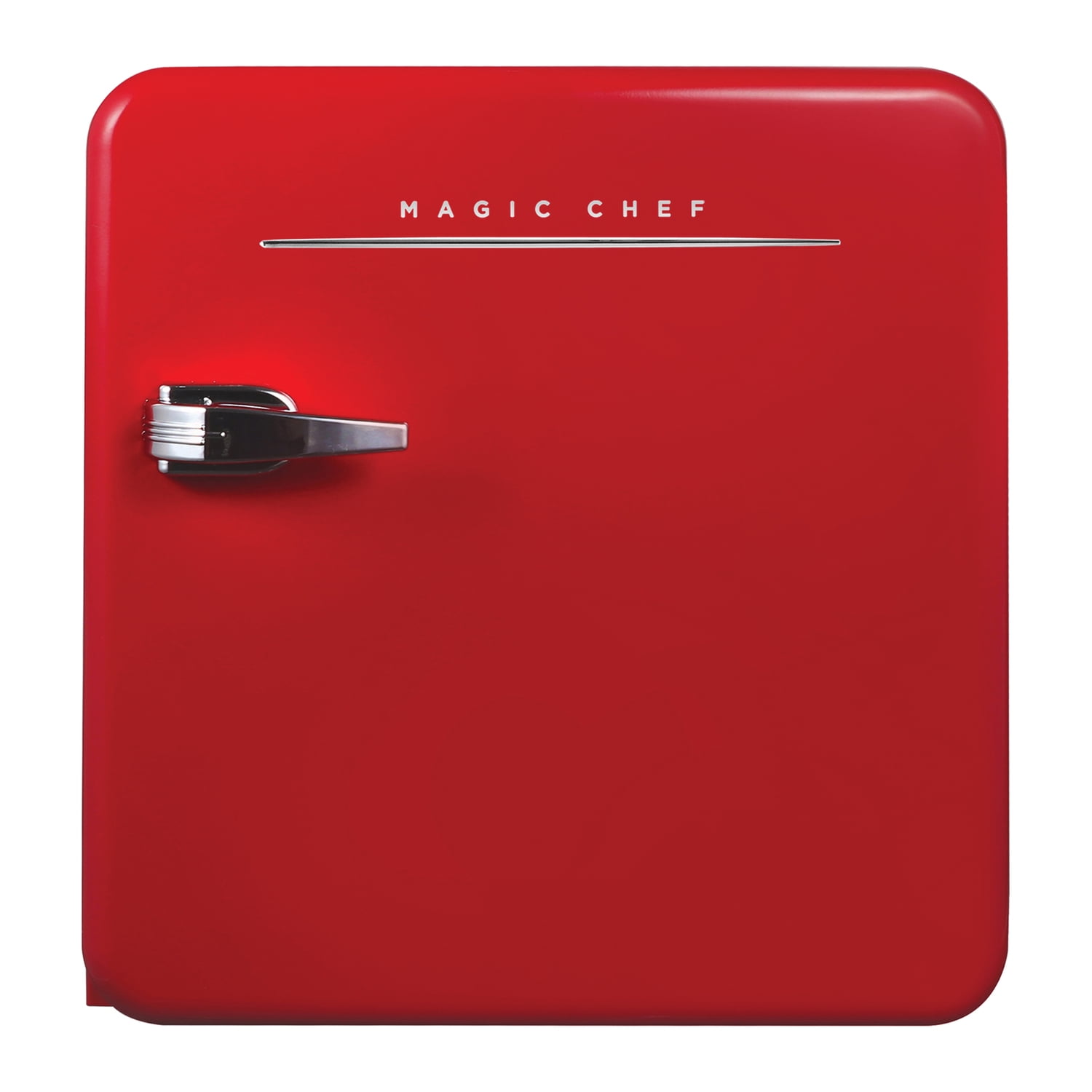 Magic Chef 0.7-cu. ft. 700-Watt Retro Countertop Microwave and 1.6-cu. ft. Energy-Star Certified Retro Mini Fridge Kit, Red