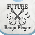 thumbnail image 4 of Inktastic Future Banjo Player Boys or Girls Baby Bib, 4 of 4
