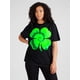 thumbnail image 1 of Four Leaf Clover Tie Dye St Patrick's Days Womens T-Shirt Graphic Tees Short Sleeve Casual Women T Shirts 100% Cotton Tee Shirt Womens Short-Sleeved Funny Printed Women's T-Shirts Summer Tops Soft Co, 1 of 7