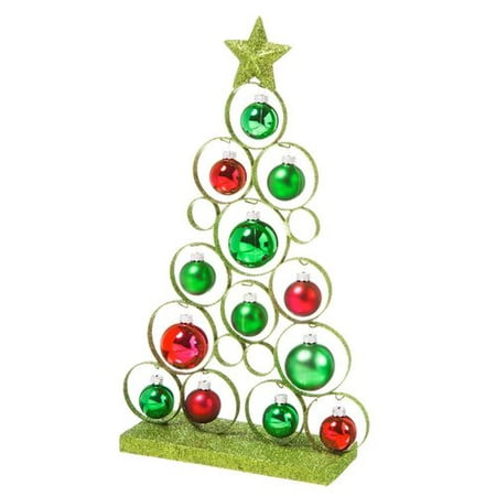 Evergreen Enterprises, Inc Glitter Tree with Ornaments Table