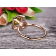 thumbnail image 5 of 2.05 Carat 7mm Cushion Cut Champagne Diamond Moissanite Engagement Ring Wedding Ring Promise Ring 10k Rose Gold Claw Prong Stacking Band Anniversary Gift, 5 of 6