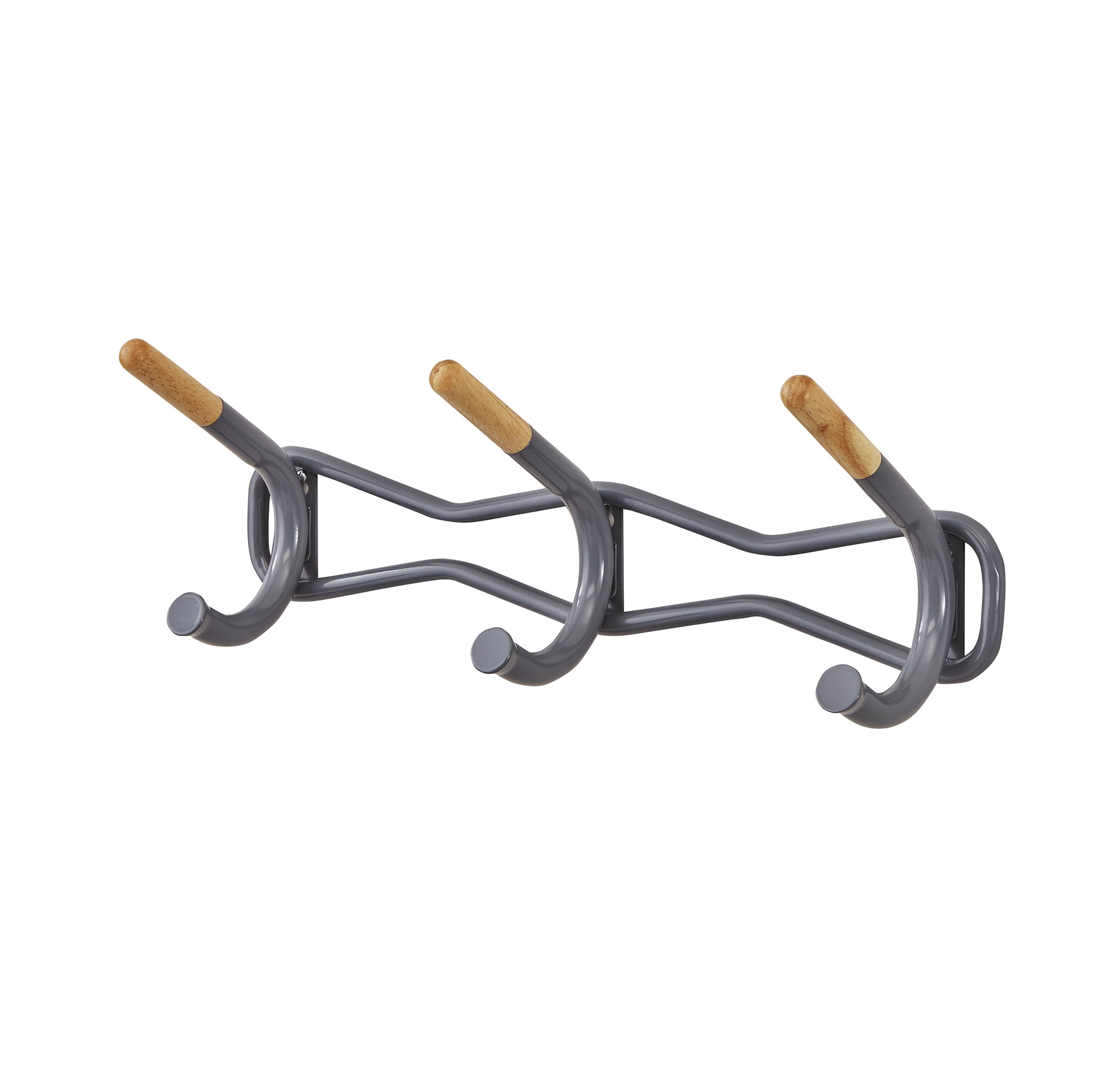 Family Coat Wall Rack, 3Hook, Cream