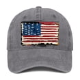 thumbnail image 3 of Gkeoshab 250 Anniversary Usa Hat USA Flag Baseball Cap For Men Women Vintage Striped Bhutanese America Flag Snapback Hat Unisex Vintage Beach Hat Cowboy Hat Bucket Hat, 3 of 3