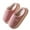 Pink, variant on XIMIN Women Thick Sole Plush Striped Cotton Slippers Warm Memory Foam Comfy House Slippers with Anti-Skid Rubber Sole for Indoor and Outdoor,Autumn and Winter