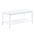 thumbnail image 3 of Convenience Concepts Designs2Go Ensenada Coffee Table with Shelf, White, 3 of 6