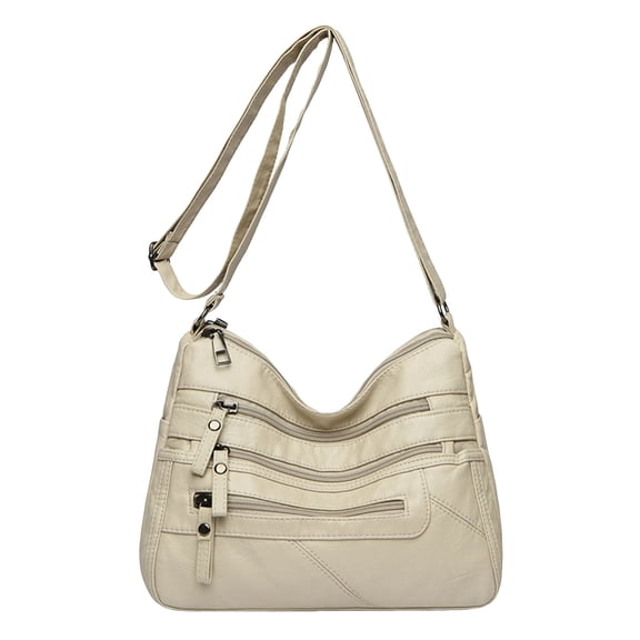 Crossbody Bags For Women Pocketbooks,10in Soft PU Leather Purses and Handbags Multi Pocket Shoulder Bag