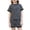 Black-08, variant on Ultrave Summer Outfit for Girls Stripe Print Short Sleeve T-shirt Loose Shorts Casual Loungewear Sets