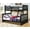 Dark Gray, variant on Carthew Convertible Twin Over Full Bunk Bed (Optional Storage or Trundle)
