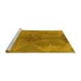 thumbnail image 2 of Ahgly Company Machine Washable Indoor Rectangle Abstract Yellow Modern Area Rugs, 2' x 3', 2 of 4