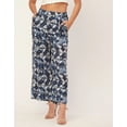 thumbnail image 3 of Moomaya Printed Palazzo Pants For Women, Loose Fit Elastic Waist Pajamas, 3 of 8